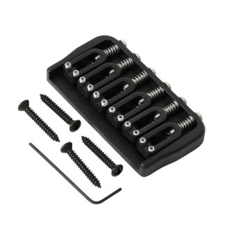 Hipshot® 6 String Fixed Bridge, ,125" Floor Height - Black