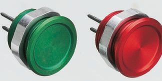 Interruttore piezoelettrico 1241.2411.3, rosso, 100 mA, A saldare, IP67, -20 → +60°C