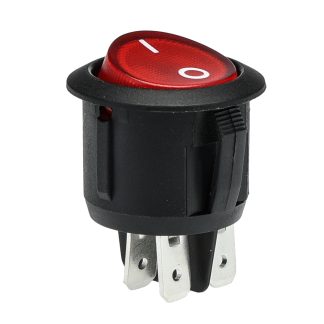 Interruttore a bilanciere RS PRO, DPST, Off-Nullo-On Illuminato, Rosso
