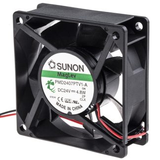 Ventola assiale in c.c. Sunon PMD, 83.3m³/h, 24 V dc, 70 x 70 x 25mm