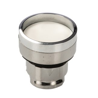 Attuatore pulsante tipo Ritorno a molla ZB4BA16 Schneider Electric serie Harmony XB4, Bianco