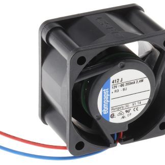 Ventola assiale in c.c. ebm-papst 400, 19m³/h, 12 V dc, 40 x 40 x 25mm