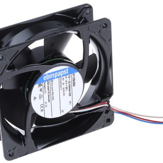 Ventola assiale in c.c. ebm-papst 4100 NH4 - S-Force, 355m³/h, 12 V dc, 119 x 119 x 38mm