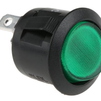 Interruttore a bilanciere RS PRO, SPST, On-Off Illuminato, Verde
