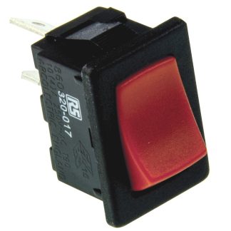 Interruttore a bilanciere Arcolectric (Bulgin) Ltd, SPST, On-Off, , Rosso