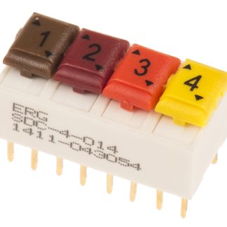 Interruttore DIP ED57675, 1 A a 100 V, Foro passante