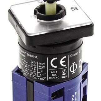 Interruttore Cam Kraus & Naimer CG4.A292/GBA122.EF 3P, 2 posizioni, 10A