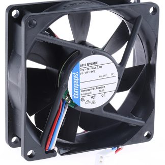 Ventola assiale in c.c. ebm-papst 8400 N, 45m³/h, 12 V dc, 80 x 80 x 25mm