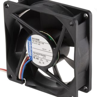 Ventola assiale in c.c. ebm-papst 8400 N, 78m³/h, 12 V dc, 80 x 80 x 25mm