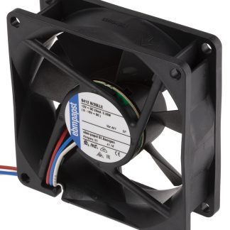 Ventola assiale in c.c. ebm-papst 8400 N, 20m³/h, 12 V dc, 80 x 80 x 25mm