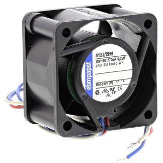 Ventola assiale in c.c. ebm-papst 400, 24m³/h, 12 V dc, 40 x 40 x 25mm