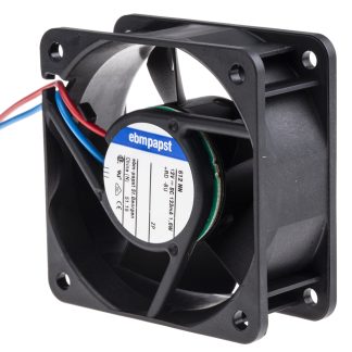 Ventola assiale in c.c. ebm-papst 600 N, 42m³/h, 12 V dc, 60 x 60 x 25mm