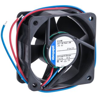 Ventola assiale in c.c. ebm-papst 600 N, 42m³/h, 24 V dc, 60 x 60 x 25mm