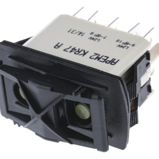 Interruttore a bilanciere APEM, DPDT, (On)-Off-(On) Illuminato