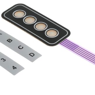 Tastiera a membrana 4 x 1 a 4 tasti
