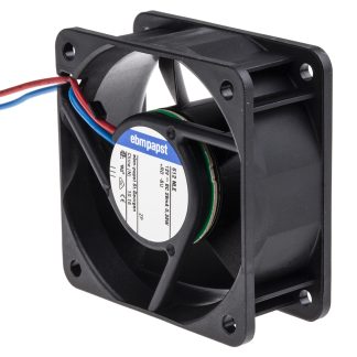 Ventola assiale in c.c. ebm-papst 600 N, 21m³/h, 12 V dc, 60 x 60 x 25mm