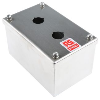 Scatola per pulsante RS PRO, 2 fori, Ø 22mm, 100 x 85 x 160mm, , IP66, IP69K
