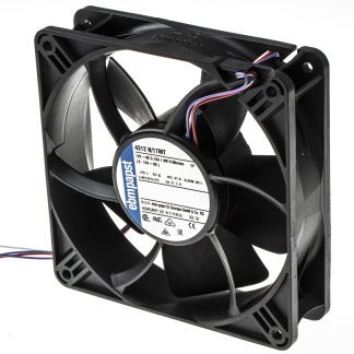 Ventola assiale in c.c. ebm-papst 4300 N - S-Panther, 148m³/h, 12 V c.c., 119 x 119 x 32mm