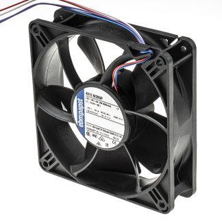 Ventola assiale in c.c. ebm-papst 4300 N - S-Panther, 285m³/h, 12 V c.c., 119 x 119 x 32mm