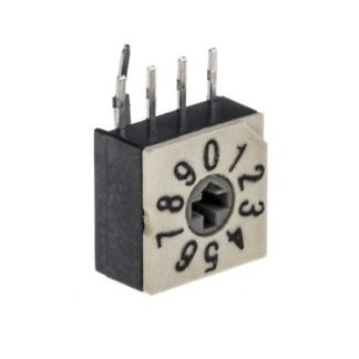 BCD Code Rotary DIP Switch 4+1 Pin