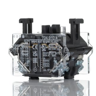 Elemento interruttore a pulsante EAO, 2NC, 500V ca, terminali a A vite