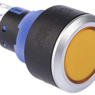 Interruttore a pulsante RS PRO, Momentaneo, DPDT, luminoso, 3 A, 5 A, IP65 Montaggio a pannello