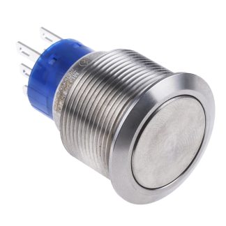 Interruttore a pulsante RS PRO, DPDT, , 3 A, 5 A, IP67 Montaggio a pannello