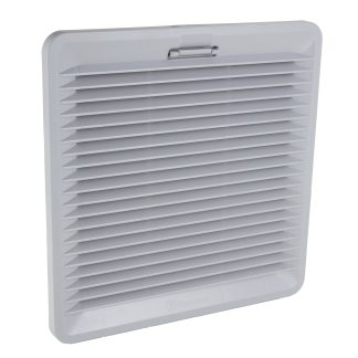 Ventilatore con filtro Finder 209 x 209mm, 24 V c.c., 100m³/h, rumorosità 45dB(A)