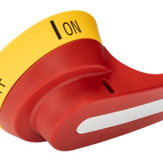 Maniglia Lovato GAX66N, Rosso/Giallo, 103.6mm, IP65, per GA030A, GA063A, GA160A, GAX6001