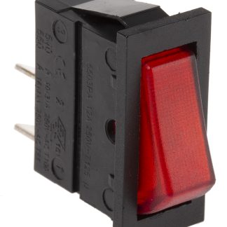 Interruttore a bilanciere Arcolectric (Bulgin) Ltd, SPST, On-Off Illuminato, Rosso