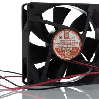 Ventola assiale in c.c. RS PRO, 40cfm, 48 V CC, 80 x 80 x 25mm