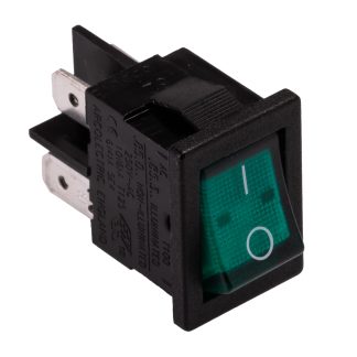Interruttore a bilanciere Bulgin, Contatto doppio, On-Off, , Nero