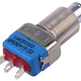 Interruttore a pulsante APEM, Momentaneo, SPDT, , 3 A a 24 V c.c. Montaggio a pannello
