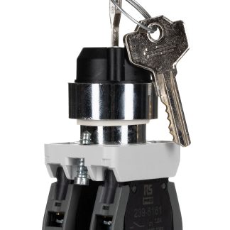 Selettore RS PRO a 3 posizioni , diam. foro 22.5mm