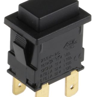 Interruttore a pulsante Arcolectric (Bulgin) Ltd, Momentaneo, DPDT, , 16 A @ 250 V ac Montaggio a pannello