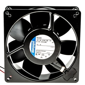 Ventola assiale in c.c. ebm-papst 5100 N, 260m³/h, 12 V dc, 135 x 135 x 38mm