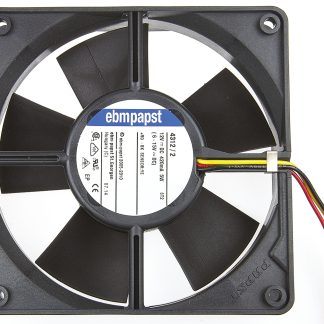 Ventola assiale in c.c. ebm-papst 4300, 170m³/h, 12 V dc, 119 x 119 x 32mm