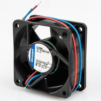 Ventola assiale in c.c. ebm-papst 600 N, 56m³/h, 12 V dc, 60 x 60 x 25mm