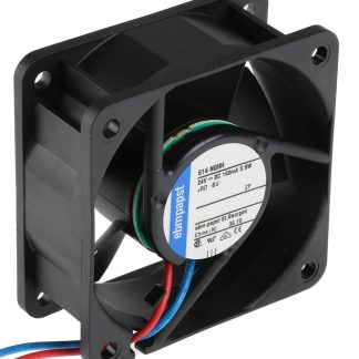 Ventola assiale in c.c. ebm-papst 600 N, 54m³/h, 24 V dc, 60 x 60 x 25mm