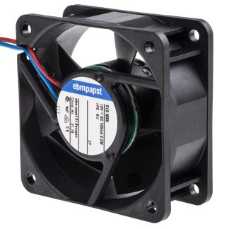 Ventola assiale in c.c. ebm-papst 600 N, 40m³/h, 12 V dc, 60 x 60 x 25mm