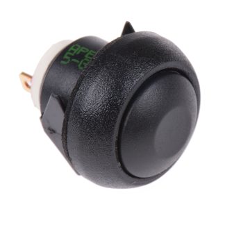 Interruttore a pulsante miniaturizzato APEM, Momentaneo, SPST, , 400 mA @ 32 V ac, IP67 Montaggio a pannello