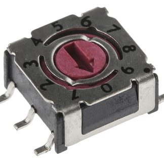 Interruttore DIP P36S101, 100 mA a 24 V c.c., 10 posizioni, attuatore a Leva rotativa, Montaggio superficiale