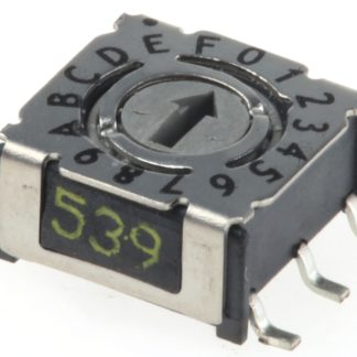 Interruttore DIP P36S103, 100 mA a 24 V c.c., 16 posizioni, attuatore a Leva rotativa, Montaggio superficiale