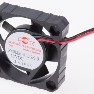 Ventola assiale in c.c. Micronel F40, 9.25m³/h, 12 V dc, 40 x 40 x 10mm