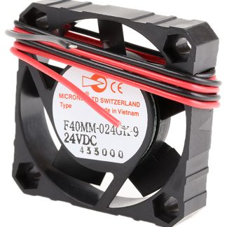 Ventola assiale in c.c. Micronel F40, 9.18m³/h, 24 V dc, 40 x 40 x 10mm