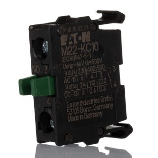 Blocco contatti Eaton, 1 NA, 500V, terminali a A vite