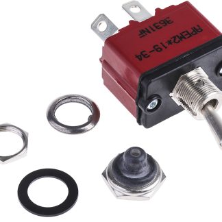 Interruttore a levetta IP67 On-Off SPST con terminali Linguetta