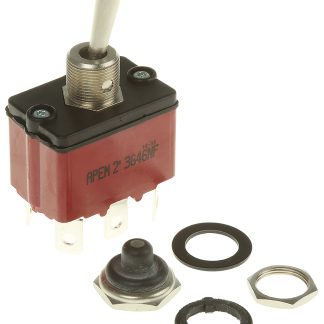 Interruttore a levetta IP67 On-On DPST con terminali Linguetta