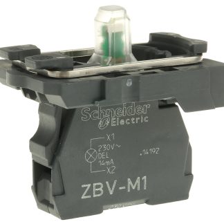 Blocco contatti luminoso Schneider Electric, 230 → 240V ca, terminali a A vite, LED universale Colore bianco