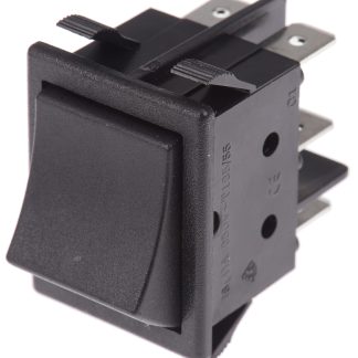 Interruttore a bilanciere ZF, DPDT, On-On, , Nero